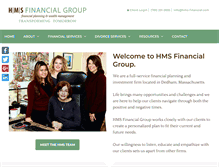 Tablet Screenshot of hms-financial.com